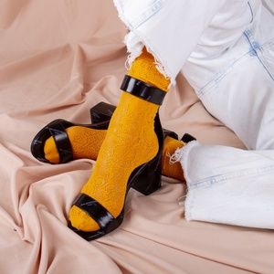 Lola Lace Sock | Yellow